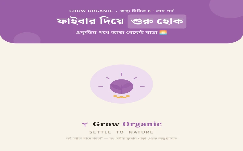 পর্ব ৬ (শেষ পর্ব) — ফাইবার দিয়ে প্রকৃতির পথে শুরু